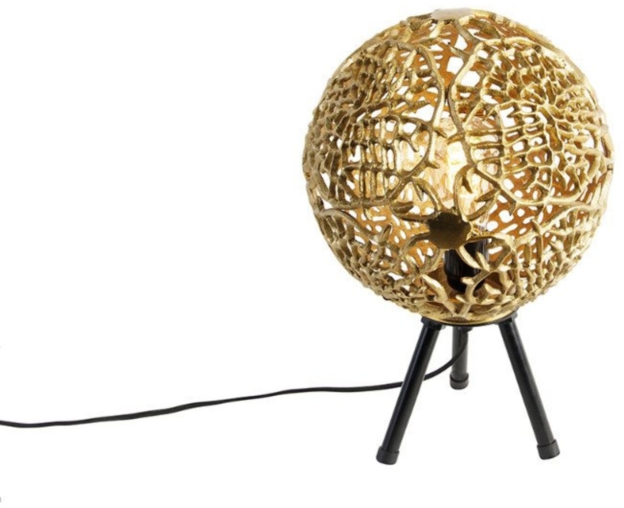 Qazqa Tischleuchte Maro, ohne Leuchtmittel, E27, Gold/Messing, Art Deco, Aluminium, 1-flammig Bild 1