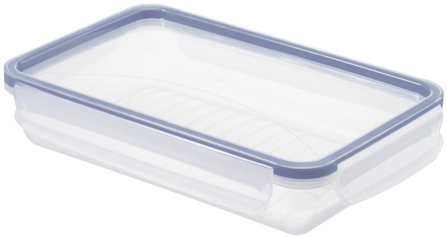 Rotho Kühlschrankdose Click & Lock, 1 l flach horizon blau Bild 1