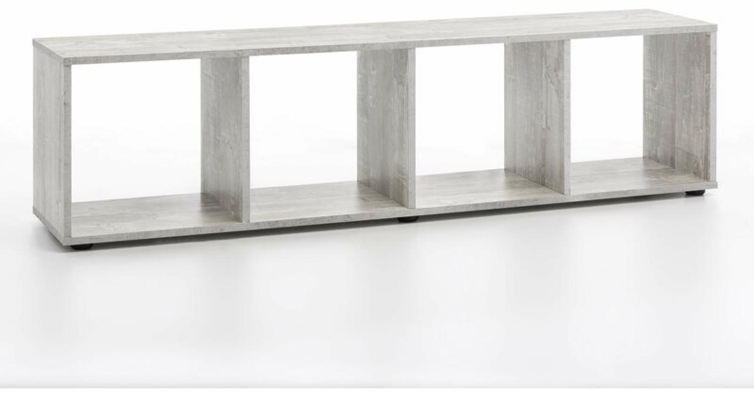 Wilmes Lowboard / Regal mit 4 Fächern Beton Dekor Bild 1