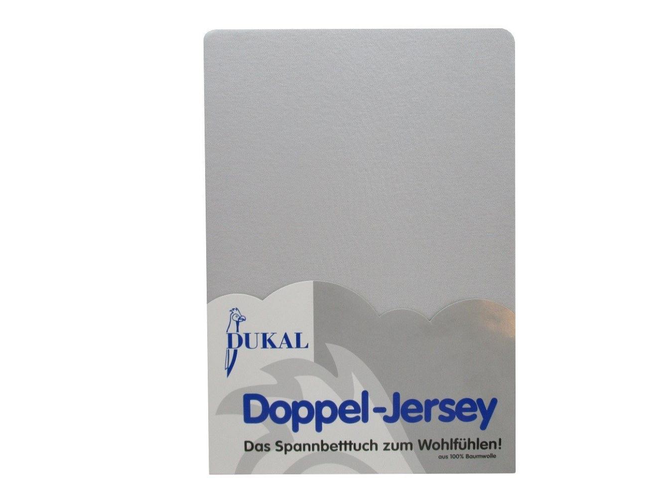 DUKAL Spannbettlaken Familienbett 270x200 300x200 cm, aus hochwertigem Doppel-Jersey, Doppel-Jersey, Gummizug: rundum, (1 Stück), 270x200 cm, mit Spannumrandung, 100% Baumwolle, Made in Germany Bild 1