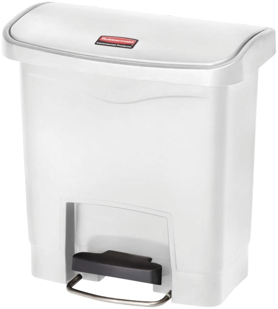 Rubbermaid Step-on Mülleimer Slim Jim 15 L Weiß 445372 Bild 1