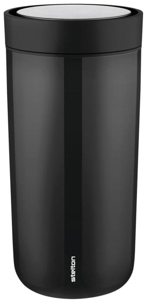 Stelton To Go Click Trinkbecher black, To-Go-Becher, Becher, Stahl, Kunststoff, Schwarz, 400 ml, 685-1 Bild 1