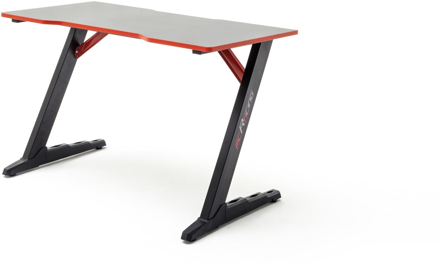 Schreibtisch >mcRACING Gaming Desk< (BxHxT: 120x73x60 cm) in schwarz Bild 1