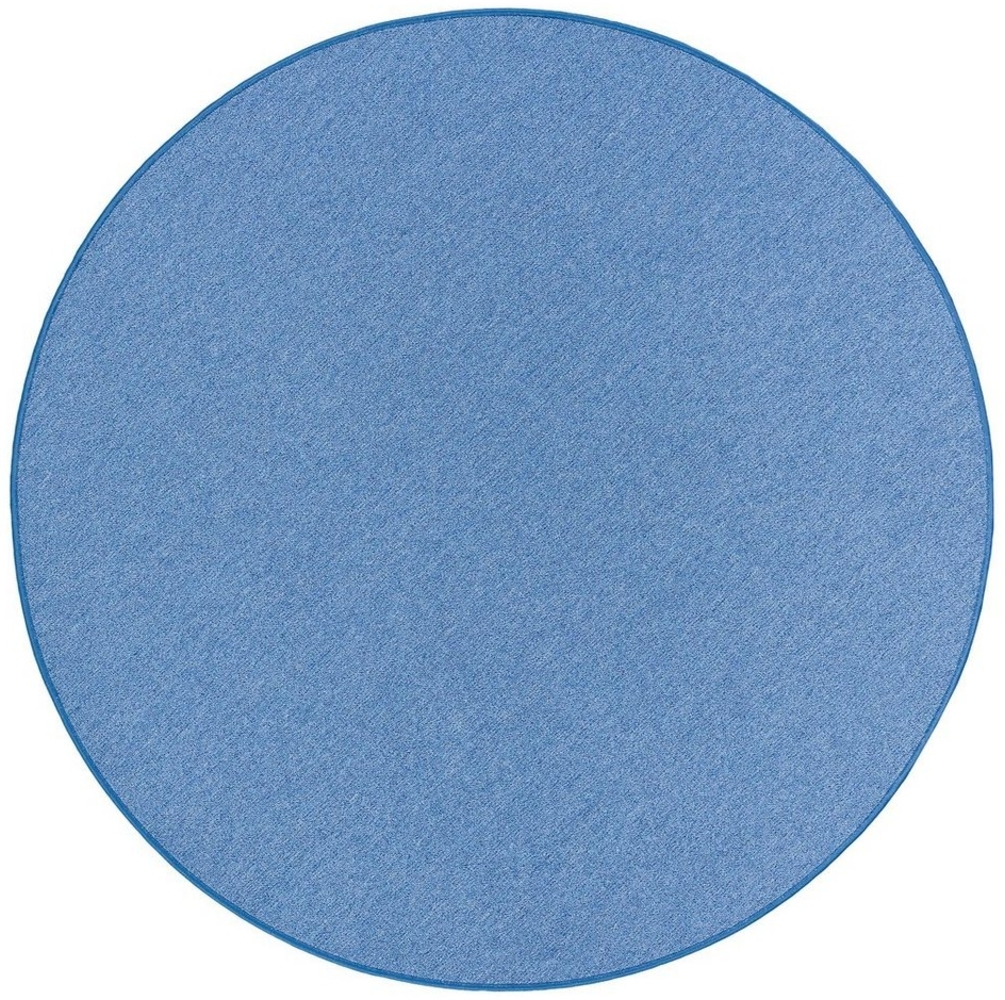 Snapstyle Veloursteppich Feinschlingen Velour Teppich Strong Rund, Rund, Höhe: 5 mm Bild 1