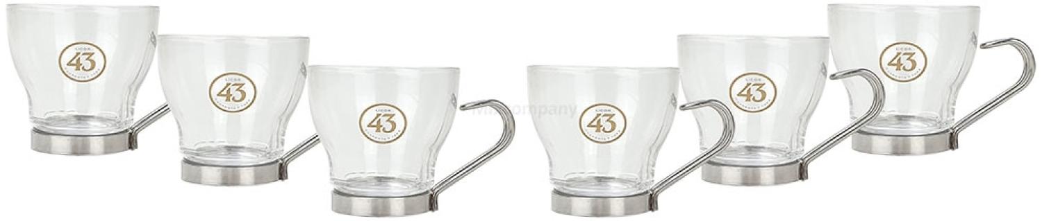 Licor 43 Shot Gläser - 6er Set Shotgläser / Schnapsglas / Espresso Tasse /Glas / Gläser Set mit Henkel Likör Liquor 43er Bild 1