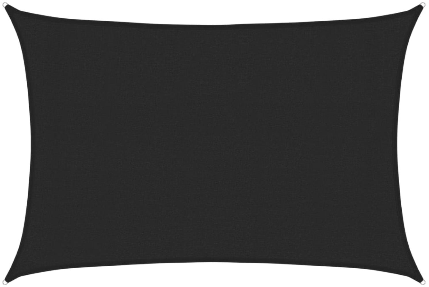 vidaXL Sonnensegel 160 g/m² Schwarz 3x5 m HDPE 311734 Bild 1