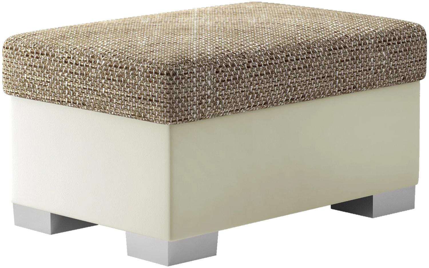 Pouf R4, Fußhocker, Beige Bild 1