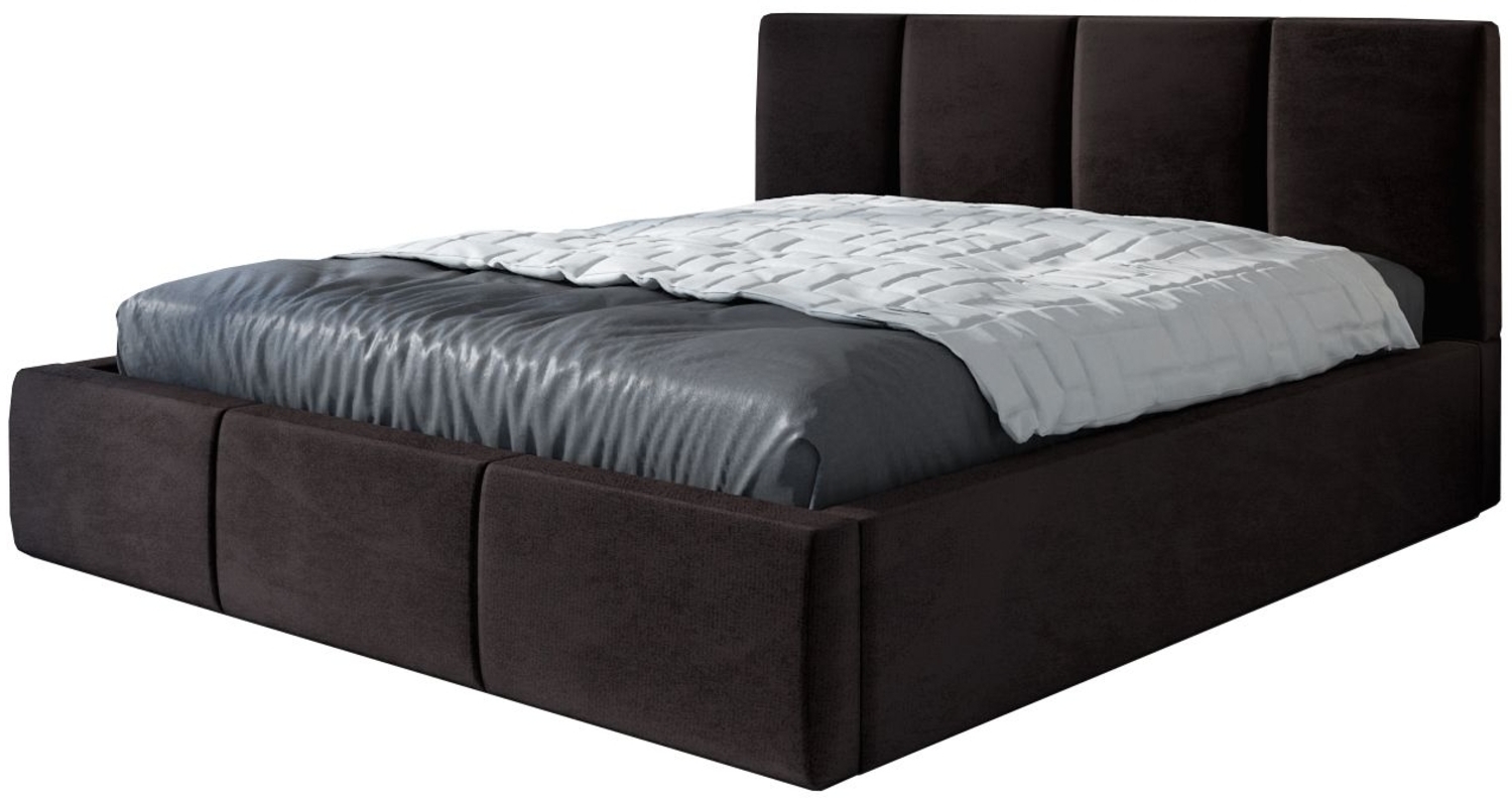 Polsterbett ORINO-OM 160x200 mit Bettkasten und Lattenrost. Farbe: Espresso 6 Bild 1