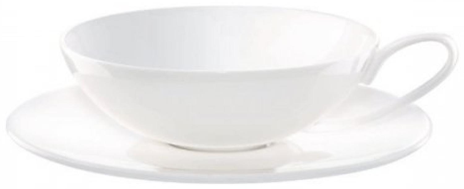 ASA Selection à table Teetasse mit Untere / Untertasse, Fine Bone China, Warmes Weiß, 170 ml, 2018013 Bild 1