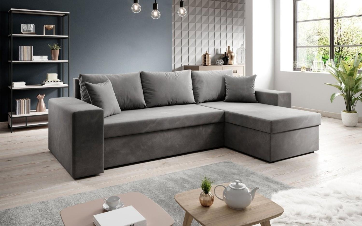 Luxusbetten24 Schlafsofa Designer Sofa Denver, mit Stauraum und Schlaffunktion Bild 1