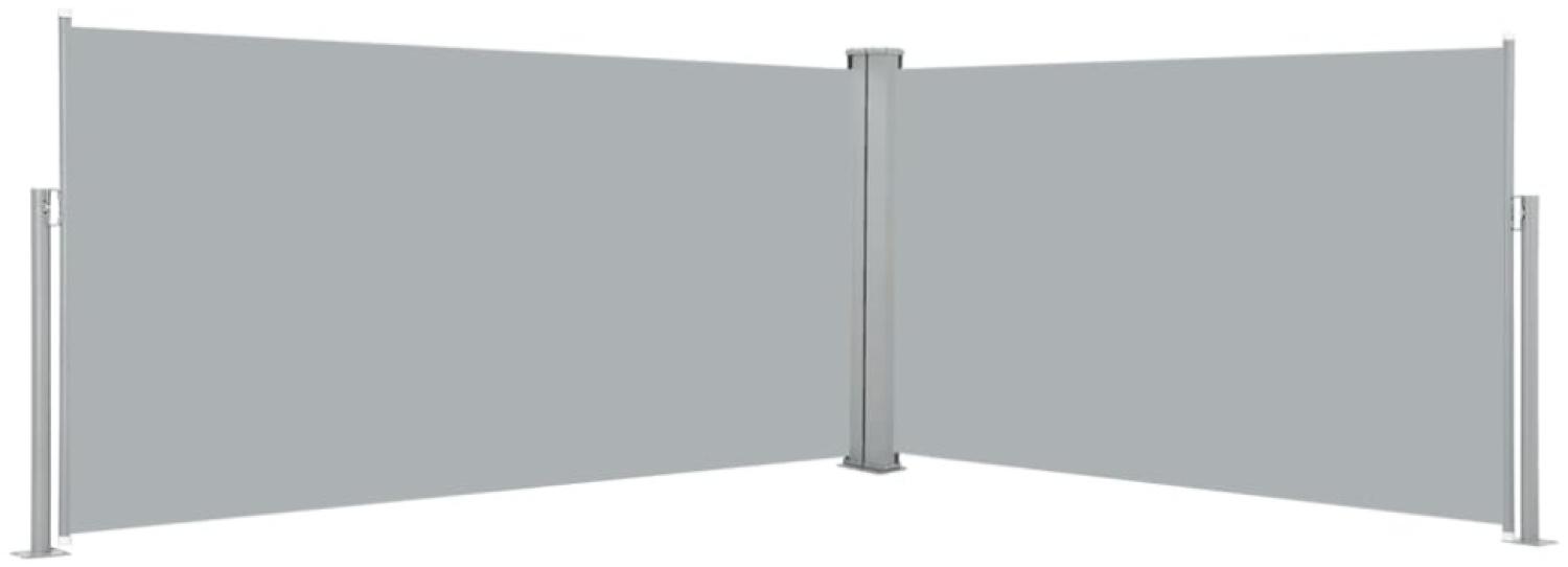 vidaXL Ausziehbare Seitenmarkise 160x600 cm Grau 42180 Bild 1