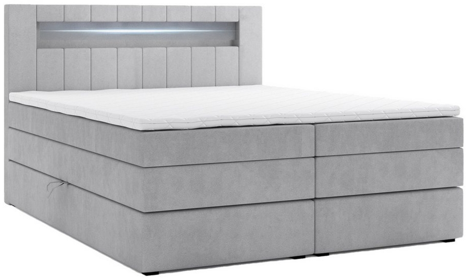 M-Punkt24 Boxspringbett Kuba King (mit Visco Topper Bett Bettkasten Taschenfederkern), inkl. Bettkasten und Topper Bild 1