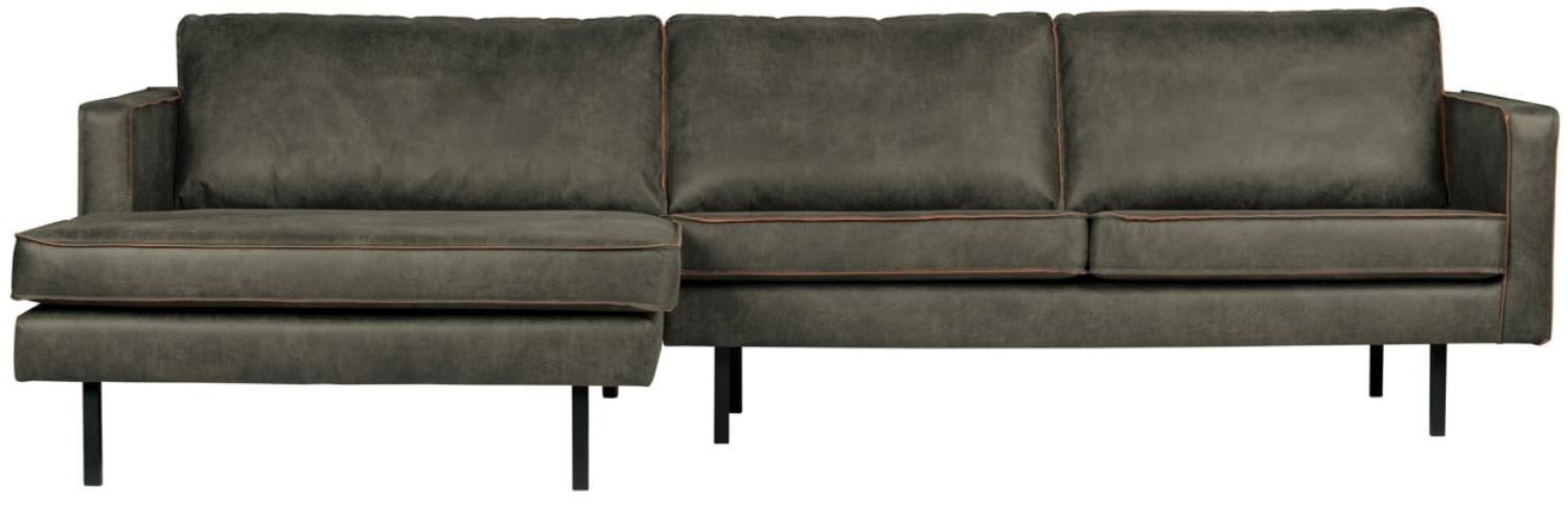 Longchair-Sofa Rodeo Links - Leder Army Bild 1