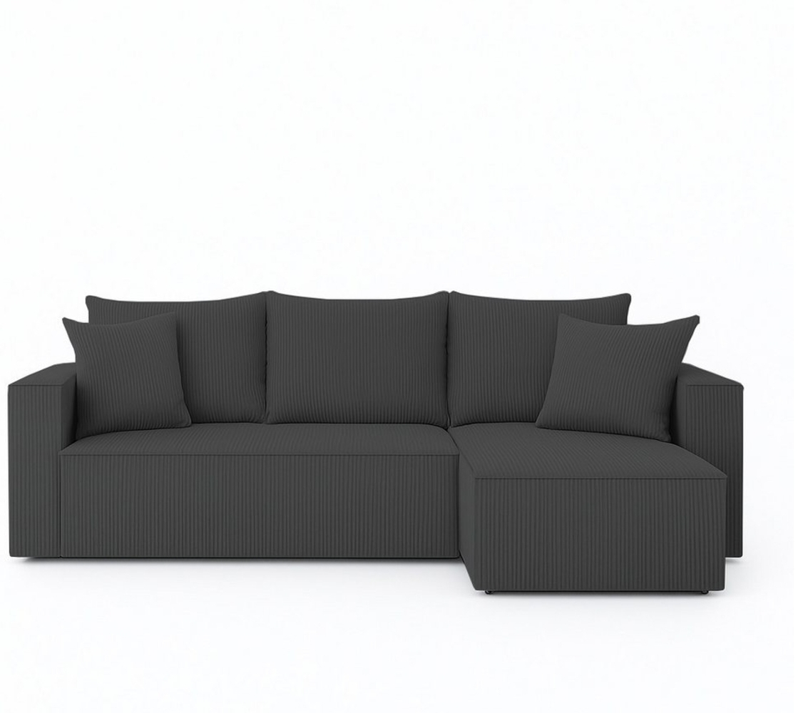 NEXT COLLECTION Ecksofa VELO, Schlaffunktion, weicher und angenehmer Stoff zum Anfassen, Bettzeugkasten, lose Rückenkissen Bild 1