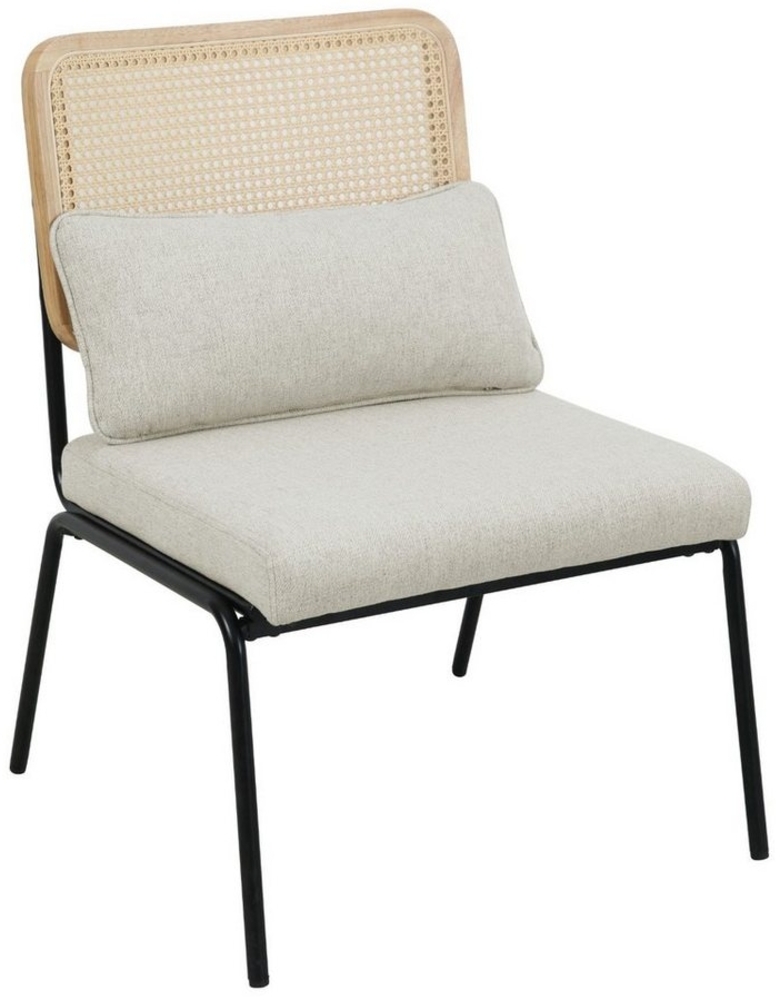 SVITA Loungesessel SVEA, Loungestuhl,Holzdesign,Ohne Armlehne,Abnehmbares Kissen,Braun Bild 1