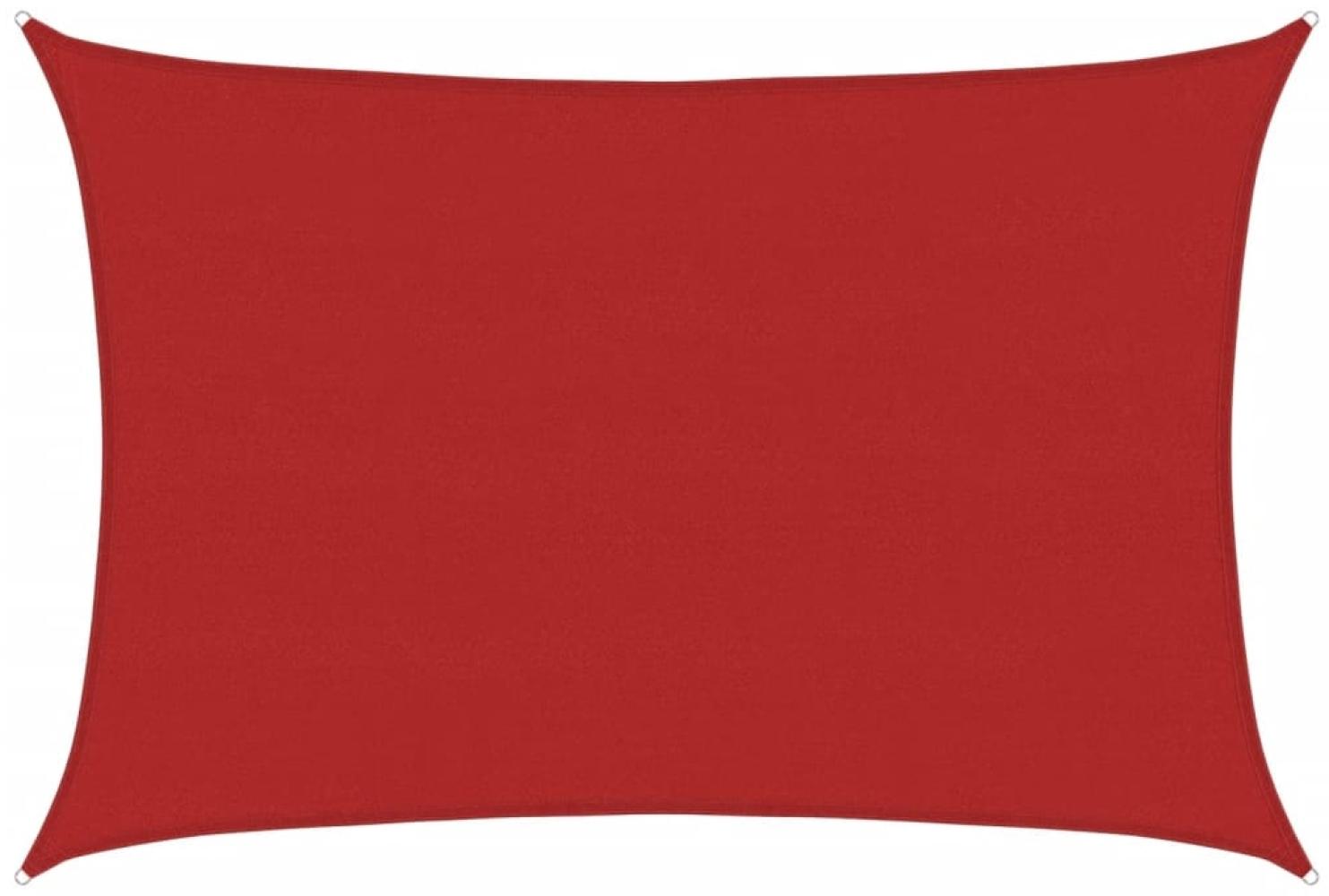 vidaXL Sonnensegel 160 g/m² Rot 5x7 m HDPE 311632 Bild 1