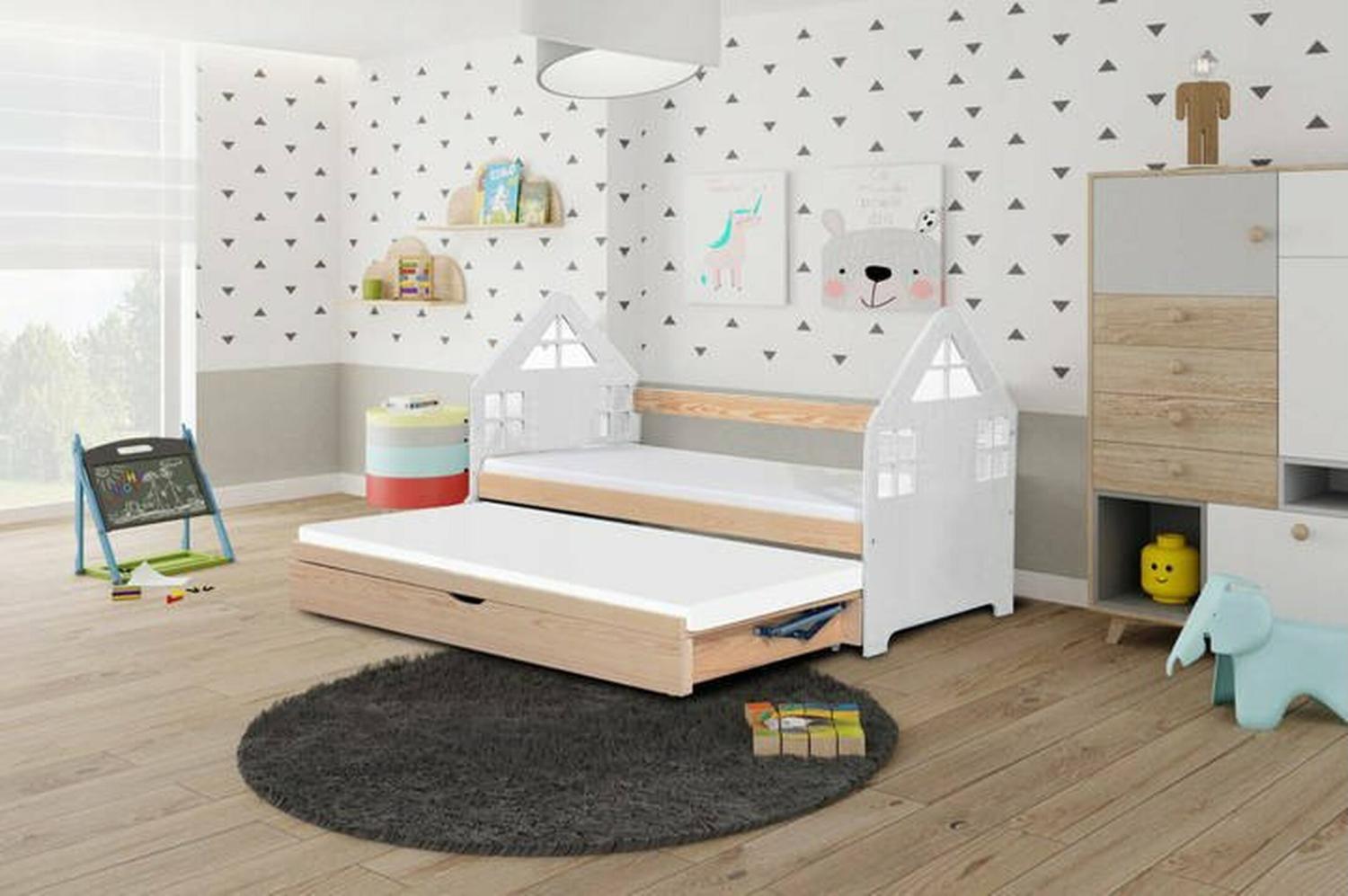 Stylefy Melinda Funktionsbett Kiefer Weiß Bild 1
