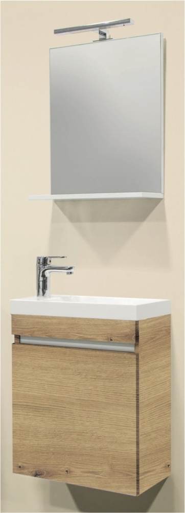 Sanotechnik Badmöbelset 'NORA 48 EICHE ANTIK', eiche, 48x55x25 cm Bild 1