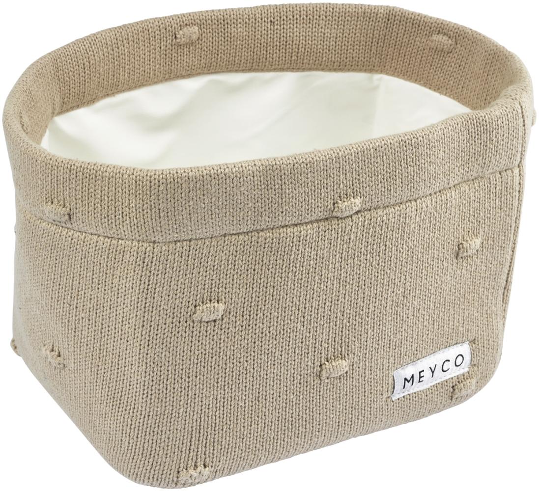 Meyco Mini Knots Kommodenkörbchen Medium Sand Braun sand Bild 1