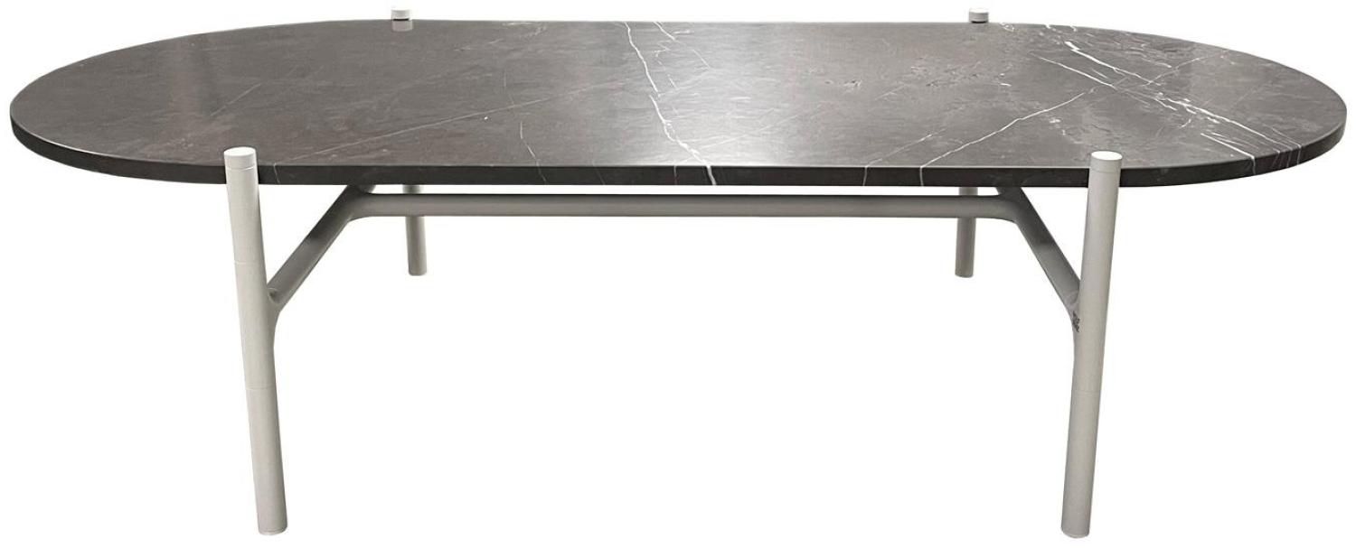 ROLF BENZ Couchtisch 915 Naturstein Metall grau 136x62 cm Bild 1