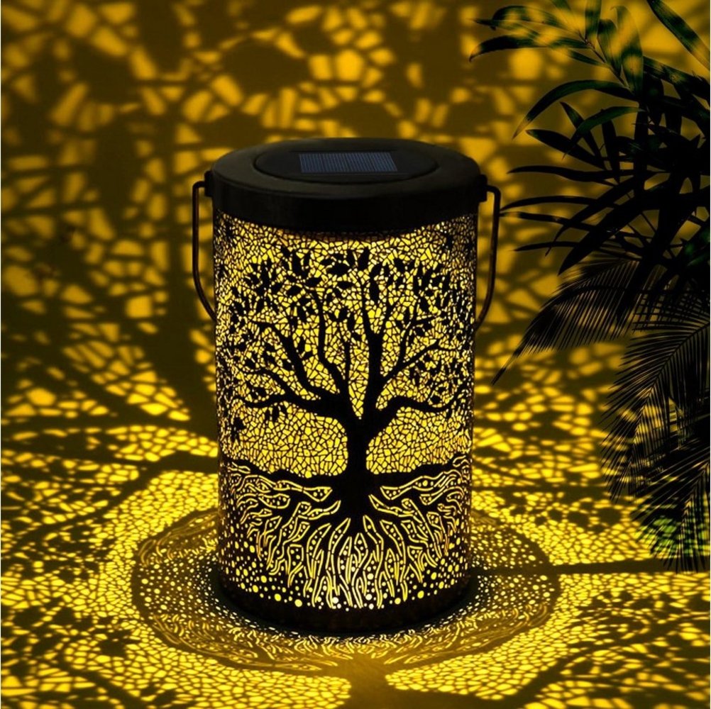 POPOLIC LED Solarleuchte Lampions Außen Wetterfest, Solarlampen für Außen IP65 Wasserdicht, Hängend/ Stehend, Gartendeko für draußen Balkon Deko Terasse Balkon Bild 1