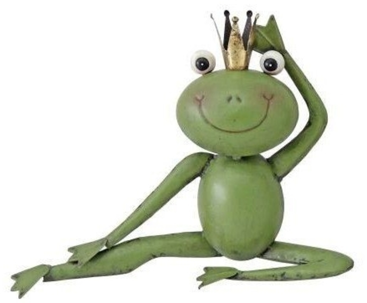 TrendLine Dekofigur Frosch Metall 35 x 27 cm grün Bild 1