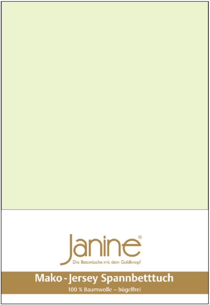 Janine Mako Jersey Spannbetttuch Bettlaken 180 - 200 x 200 cm OVP 5007 06 limone Bild 1