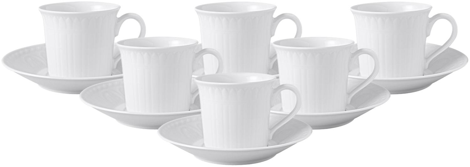 Villeroy & Boch Cellini Kaffeetasse mit Untertasse 200 ml 6er Set Bild 1