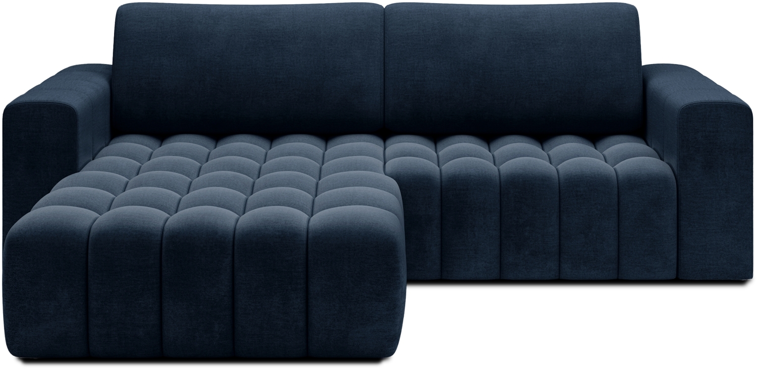 Eltap 'Bonett' Ecksofa mit Schlaffunktion, 92 x 175 x 250 cm, Dunkelblau, Links Bild 1