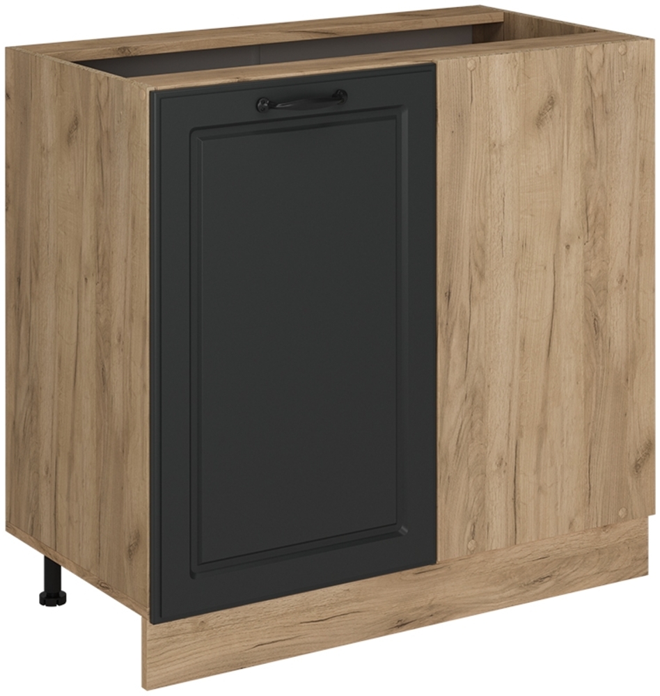 Eckunterschrank R-Line Anthrazit Landhaus 86 cm ohne Arbeitsplatte Vicco Bild 1