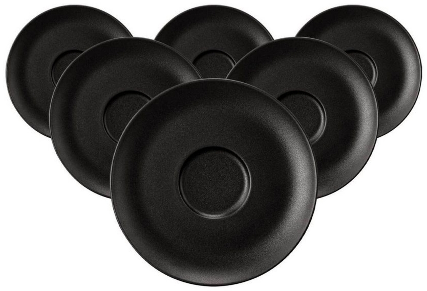 Seltmann Weiden Liberty Velvet Black Kombiuntertasse ø 16,1 cm 6er Set Bild 1
