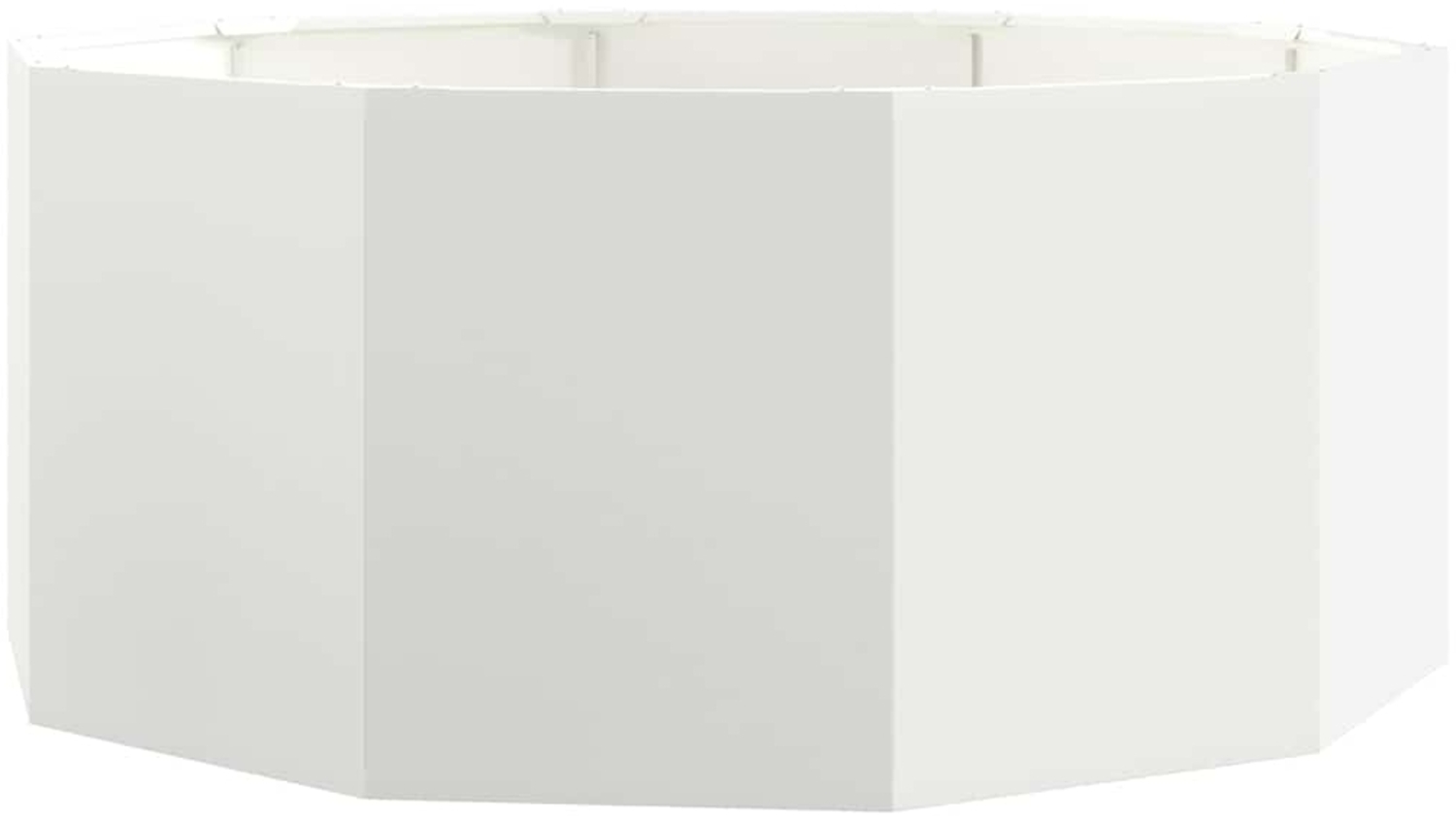 vidaXL Pflanzkübel Weiß 120 x 120 x 50 cm Stahl 883746 Bild 1