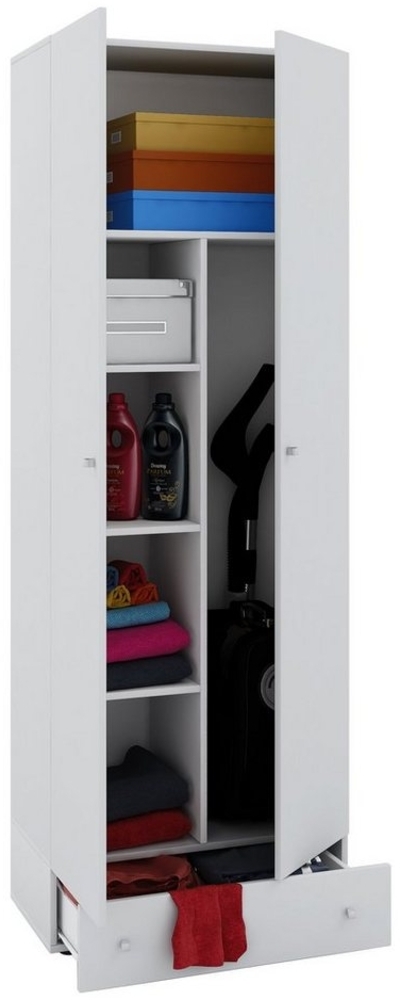 VCM Mehrzweckschrank Holz Besenschrank Staubsauger Putzschrank Vandol S Bild 1