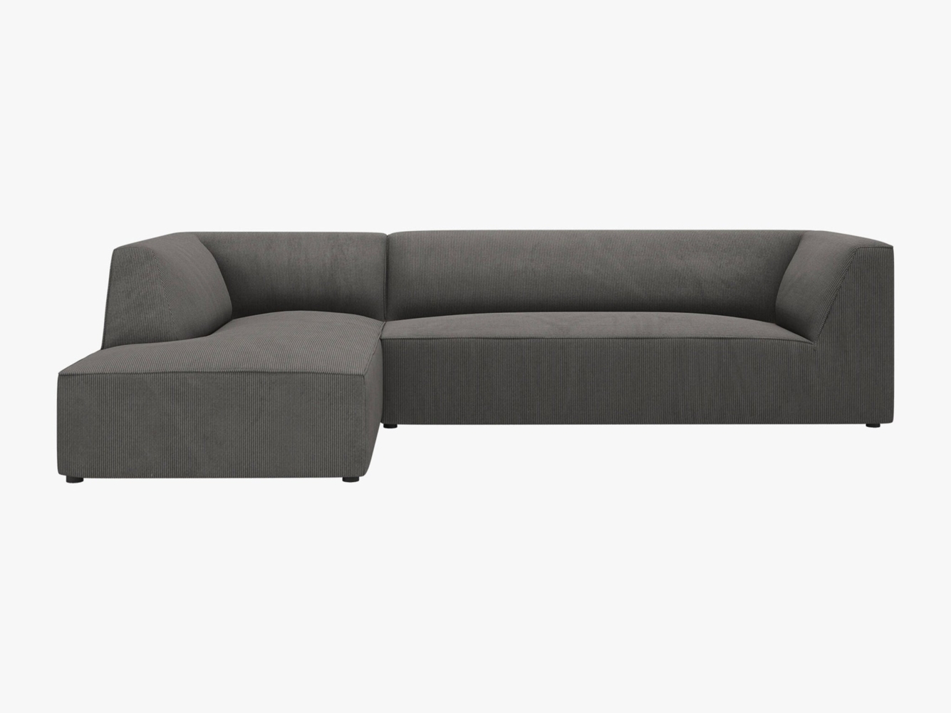 Micadoni 4-Sitzer Modular Sofa Ruby Links Kord Scala Dunkelgrau Bild 1