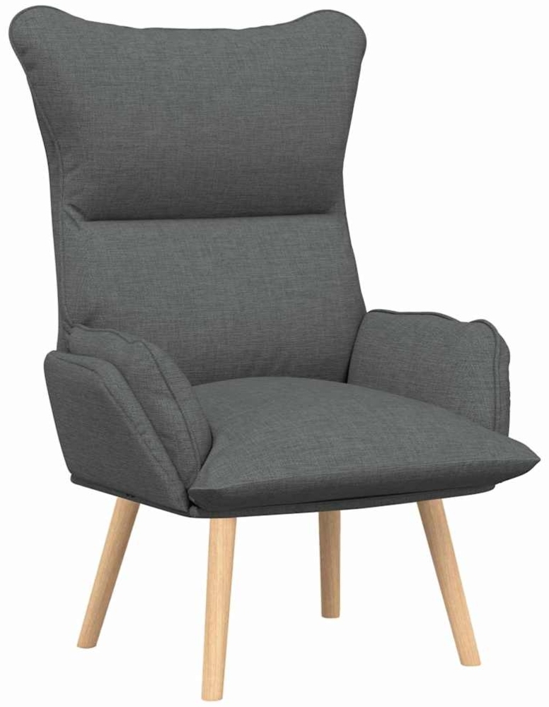 vidaXL Sessel Dunkelgrau 69 x 74 x 93 cm Stoff und Sperrholz 42001866 Bild 1