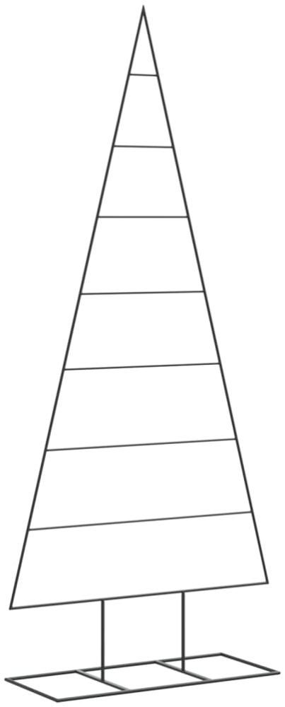 vidaXL Metall-Weihnachtsbaum für Dekorationen Schwarz 180 cm 4018955 Bild 1