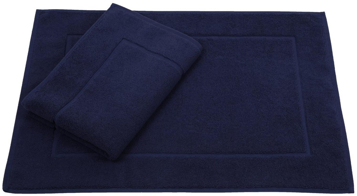 Betz Badematte 2er Set Badvorleger Premium Badematte Badteppich Größe 50x70 cm, beidseitig nutzbar, Baumwolle, Qualität 650g/m² Bild 1