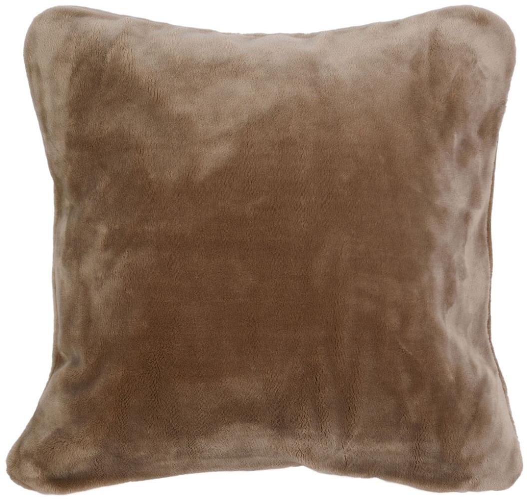 Premium Cashmere Kissenhülle 50 x 50 cm 2er Set 50 x 50 cm - Taupe (71) Bild 1