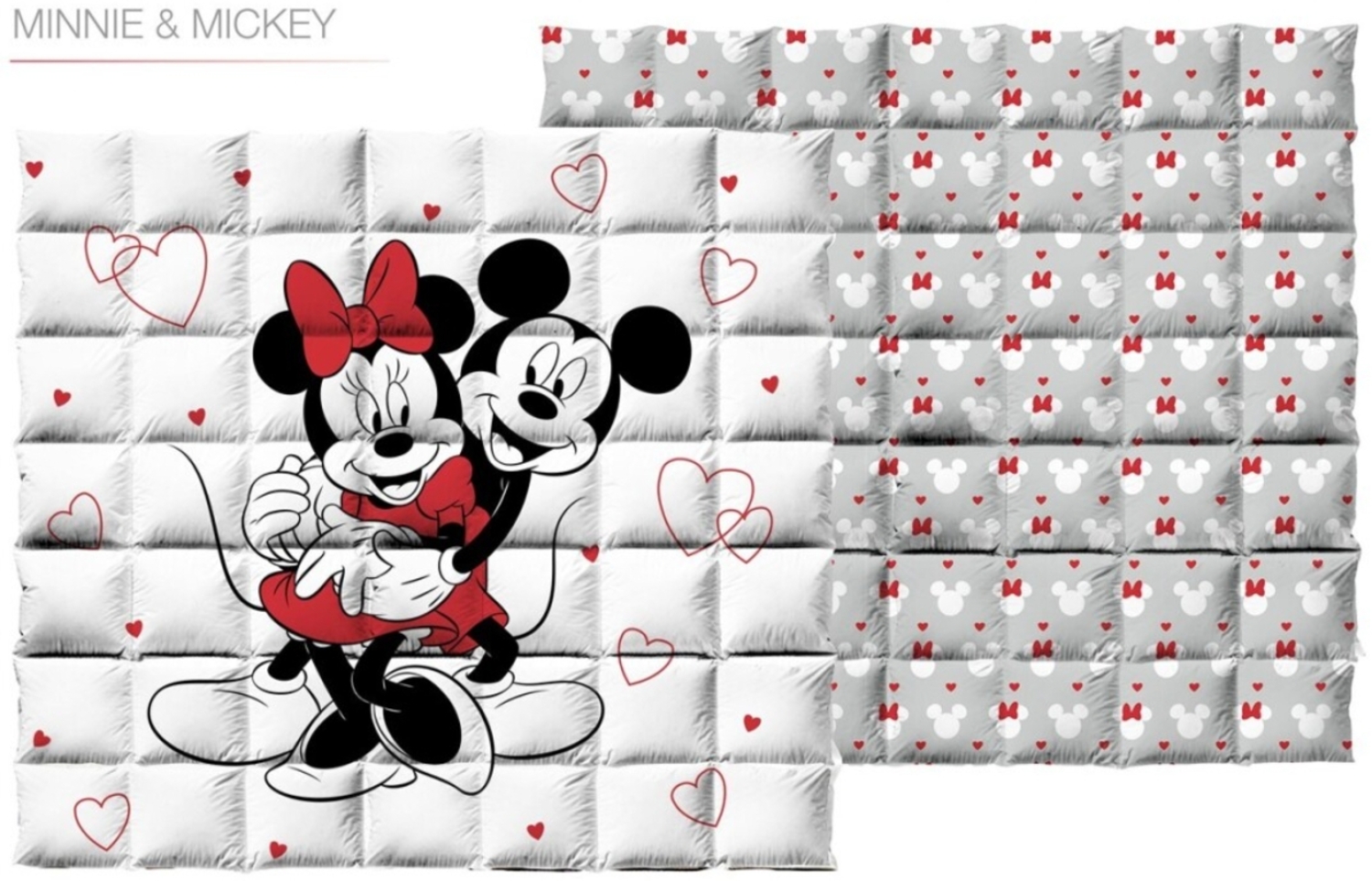 Mickey Minnie Bettbezug – Doppelbett Bettwäsche 240x220 cm Bild 1