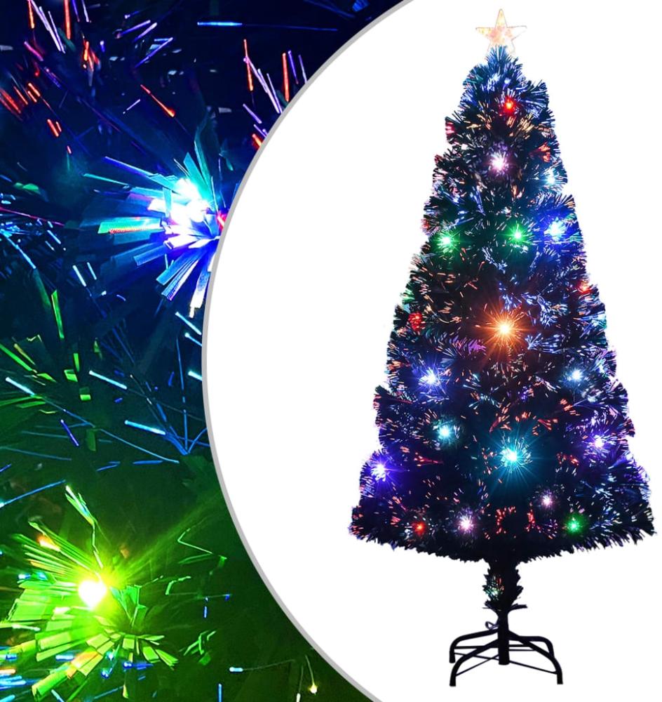 vidaXL Weihnachtsbaum mit Beleuchtung und Ständer 120 cm Glasfaser 284300 Bild 1