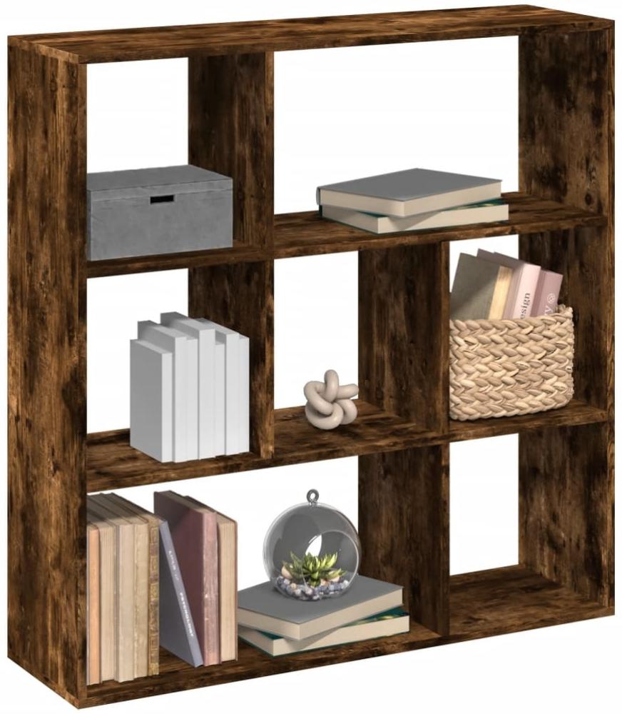 vidaXL Raumteiler-Bücherregal Räuchereiche 102x29x103,5 cm 858052 Bild 1