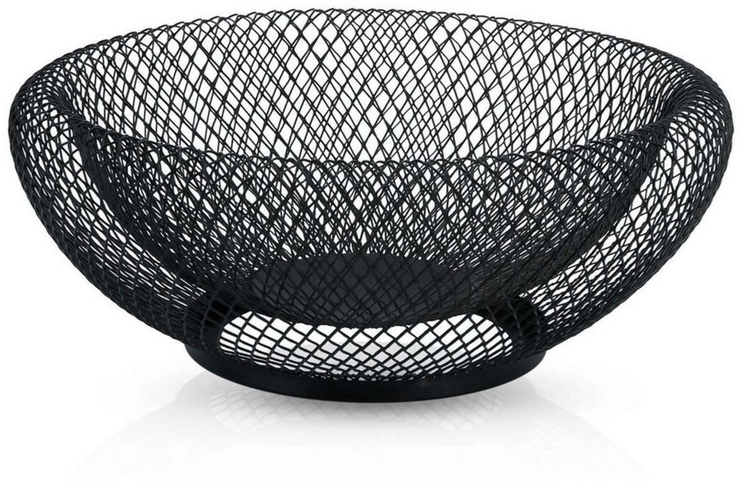 Intirilife Obstschale, Metall, Obstkorb aus Metall Modische runde Obstschale Dekoschale doppelwandig Bild 1