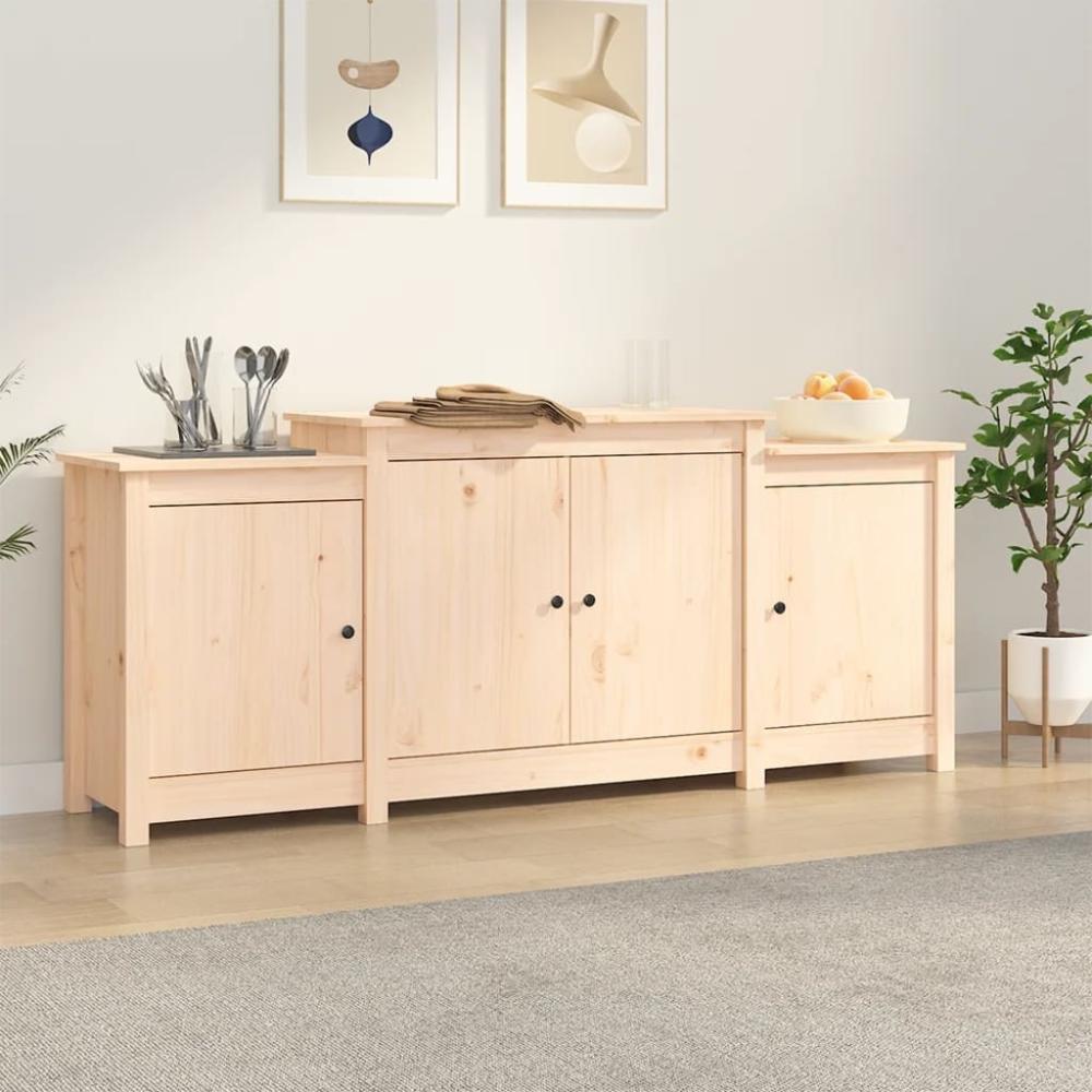 vidaXL Sideboard 164x37x68 cm Massivholz Kiefer 821492 Bild 1