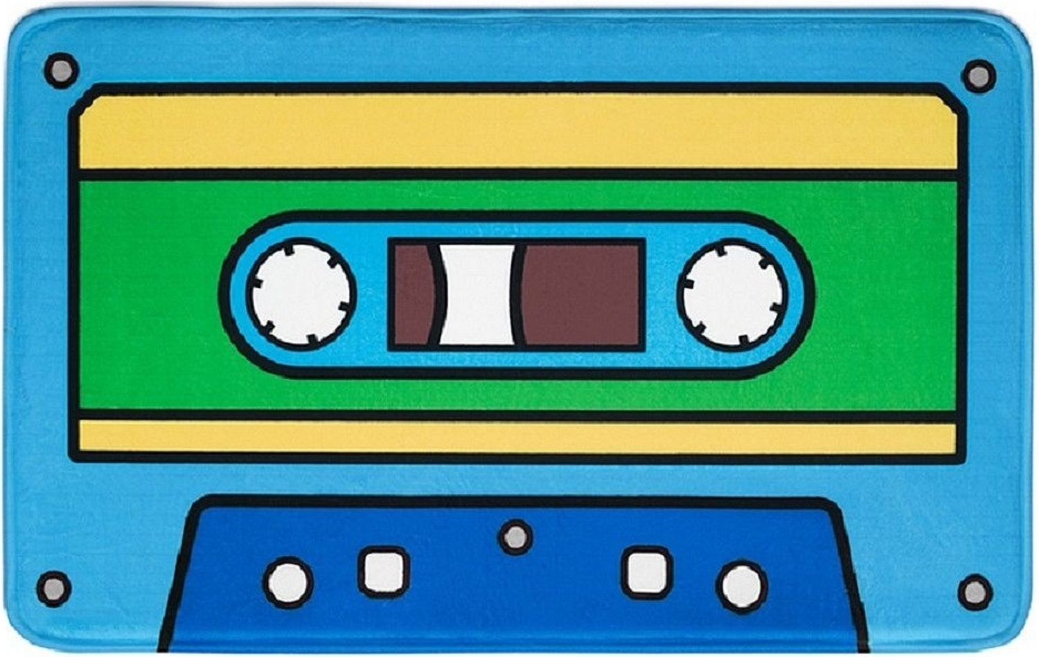 Fußmatte Badematte Badvorleger Duschmatte Tape Hellblau 80cm x 50cm Bild 1