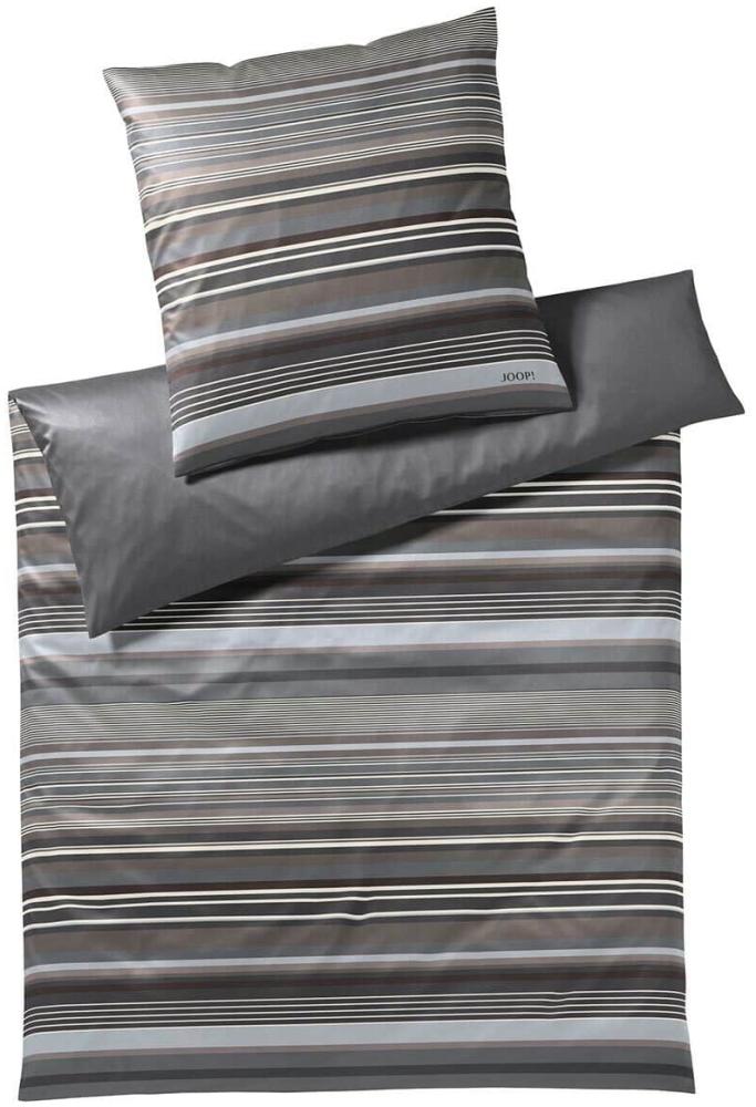 JOOP Bettwäsche Micro Lines stone shades | 200x220 cm + 2 x 80 x 80 cm Bild 1