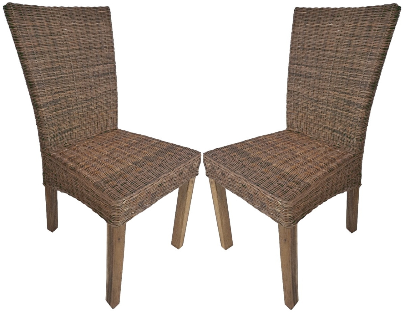 2er Set Esszimmerstuhl Bali II Rattan Küchenstuhl Esszimmer Küche Stuhl Stühle Bild 1