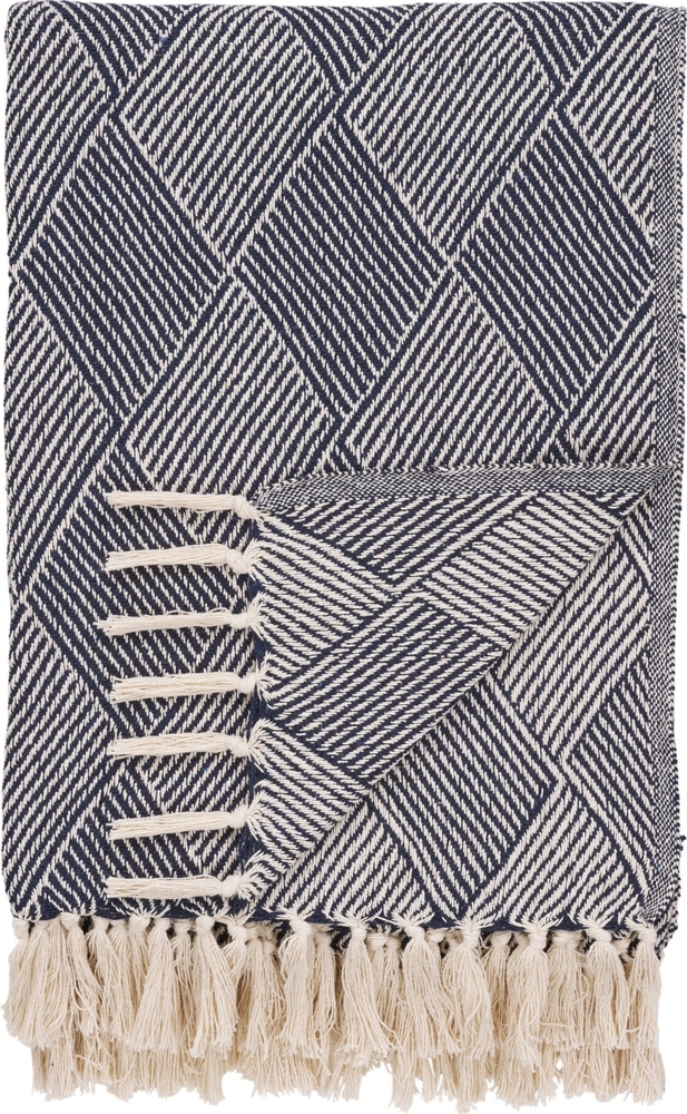 Karo, blau, 130x180 cm Bild 1