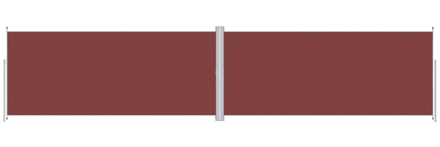 vidaXL Seitenmarkise Ausziehbar Braun 220x1000 cm 318051 Bild 1