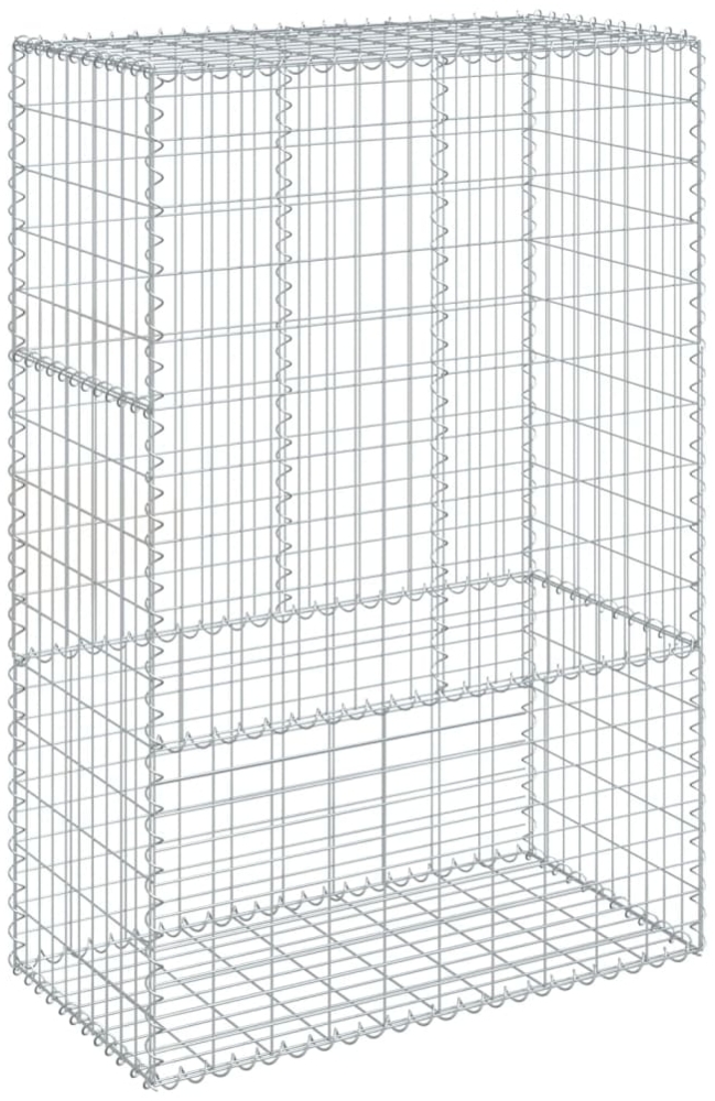 vidaXL Gabione mit Deckel 100x50x150 cm Verzinktes Eisen 3295154 Bild 1