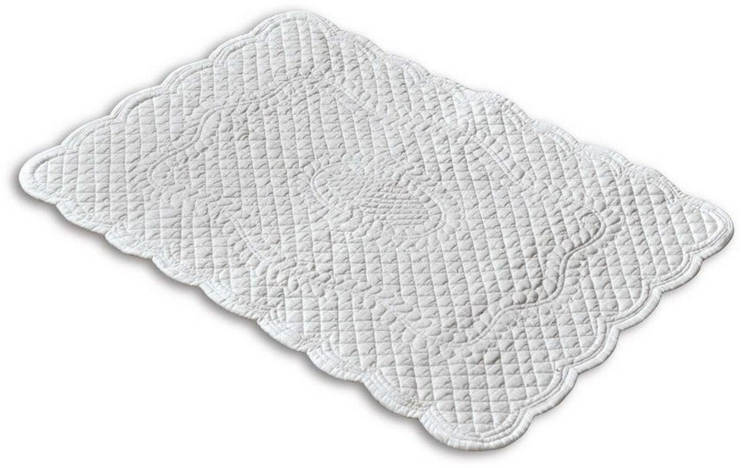Mirabeau Badematte Badematte Meggie weiß, Höhe 400 mm, 100% Baumwolle, Füllung: 100% Polyester Bild 1